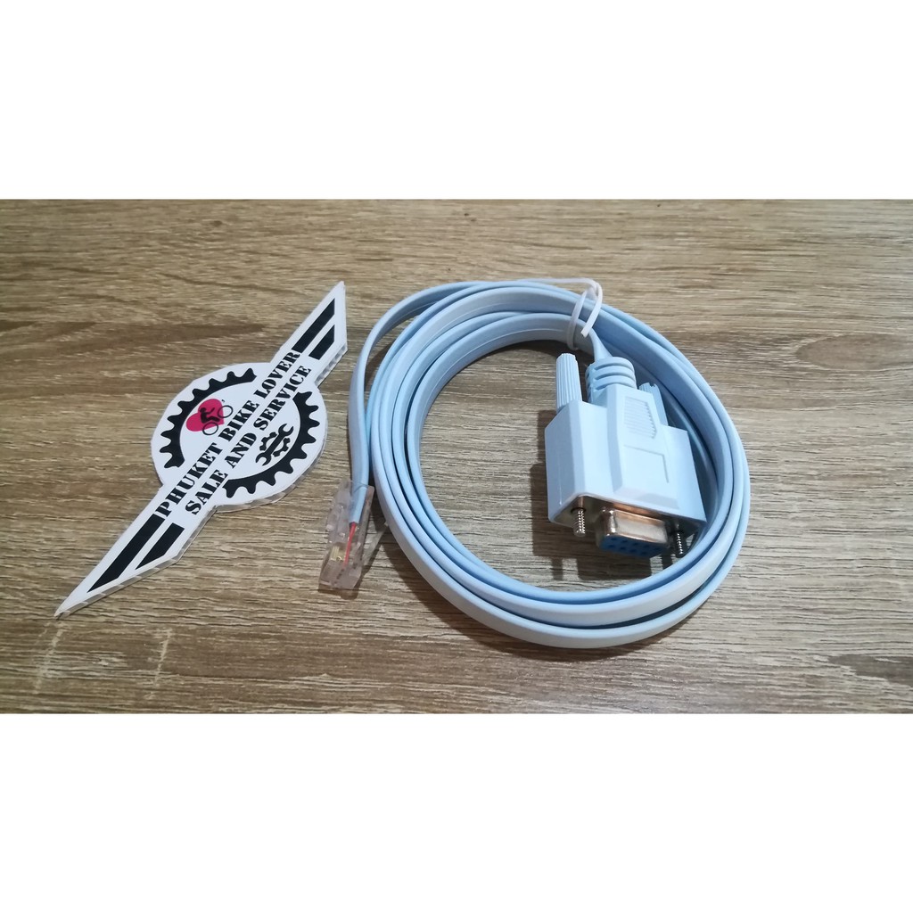 สายคอนโซลสำหรับ config อุปกรณ์ network เช่น cisco huawei ยาว 1.8m DB 9Pin rs232 serial to rj45 CAT5 