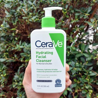 คลีนเซอร์ ทำความสะอาดผิวหน้า Hydrating Facial Cleanser 355 ml (CeraVe®)