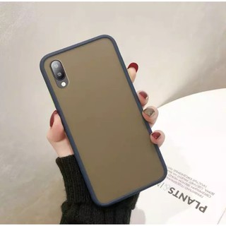 [ส่งจากไทย] Case Huawei Y5 2019 เคสกันกระแทก ปุ่มสีผิวด้านเคสโทรศัพท์ หัวเว่ย