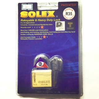 SOLEX กุญแจสายยูโซเล็กซ์ รุ่นR.PREMIUM R35 (35มม. คอสั้น)