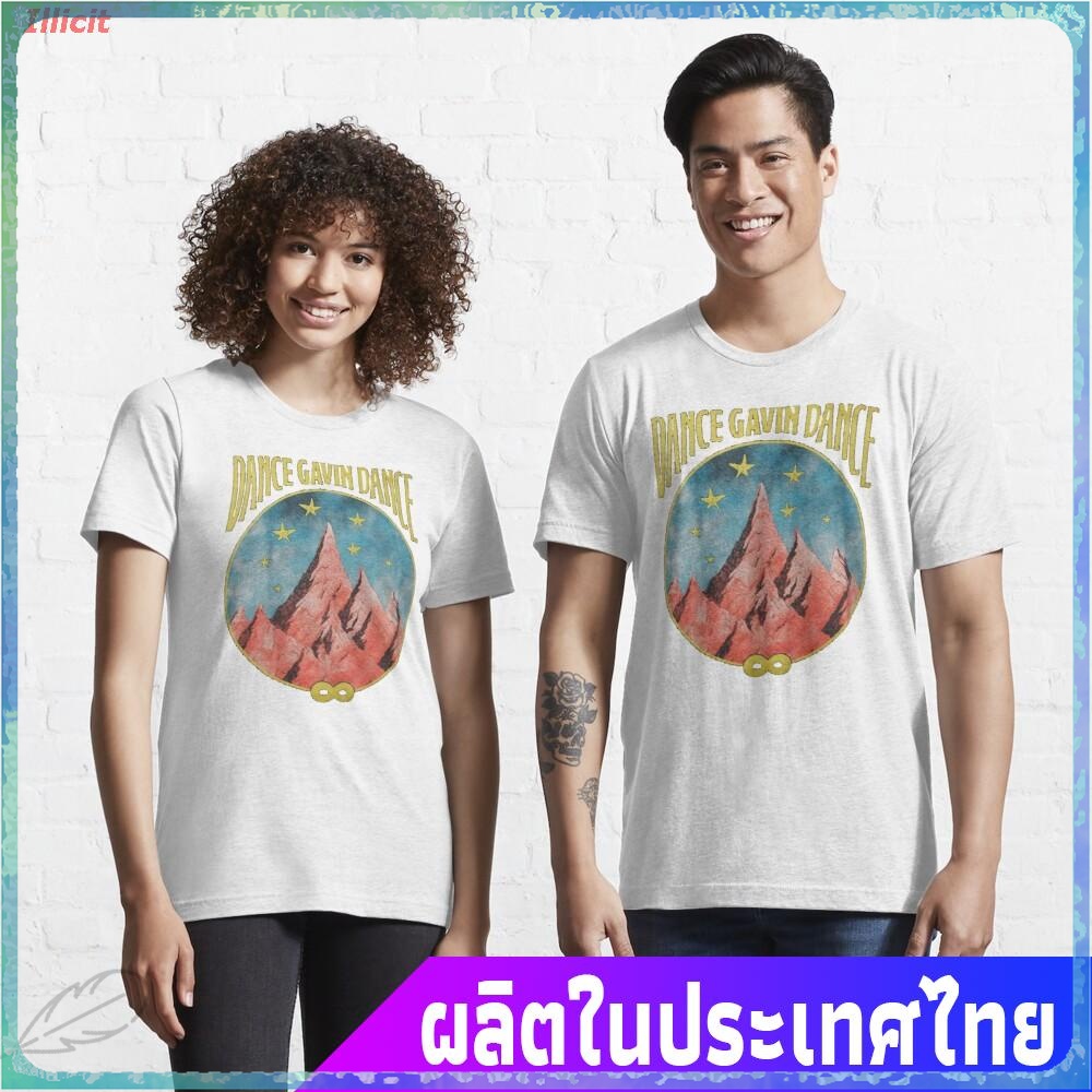 ขายดี Illicit เสื้อยืดยอดนิยม Dance Gavin Dance Mountain Stars Graphic Design Essential T-Shirt Spor