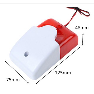 MINI STROBE SIREN WIRE SECURITY