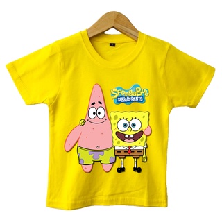 เสื้อยืด พิมพ์ลาย Spongebobs Yellow Friends