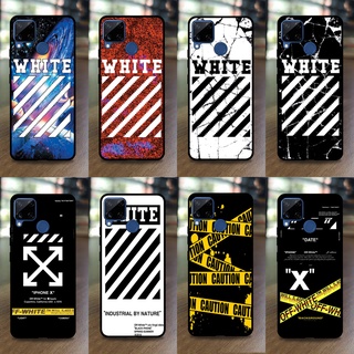 เคส Realme C12 ลายWhite ขอบนิ่มหลังแข็ง เคสมือถือ เคสโทรศัพท์ Case เคส TPU ขอบนิ่มหลังแข็ง ไม่ขูดตัวเครื่อง ไม่กัดขอบ