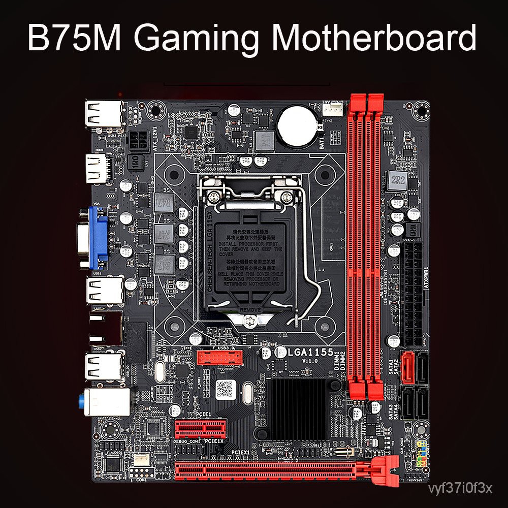 B75M เมนบอร์ดสนับสนุน I3-2100 I3-2120 I3-3240 I5-2400 I5-3450 I5-3470 I7-2600 I7-3770 2/3th Generation LGA1155 CPU fLF8 #8