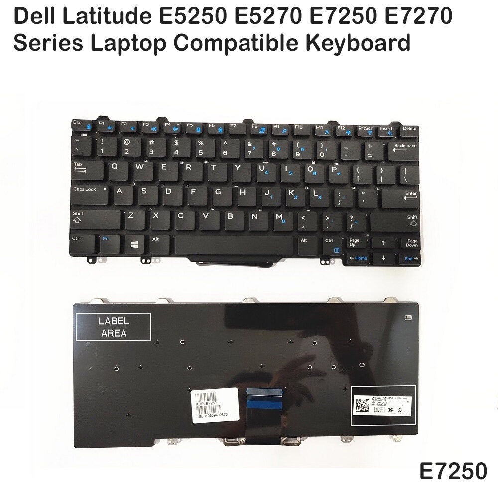 แป้นพิมพ์แล็ปท็อป Dell Latitude 5289 7280 5280 7380 E5270 E7350 E5550 - 346TJ