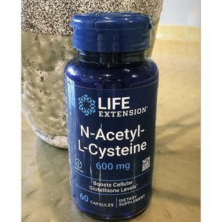 พร้อมส่ง Life Extension NAC 600mg , N-Acetyl-L-Cysteine 60 Veggie Capsules