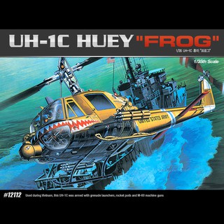 พลาสติก โมเดล ประกอบ ACADAMY MINICRAFT สเกล 1/35 US. ARMY UH-1C Huey "Frog" (12112)