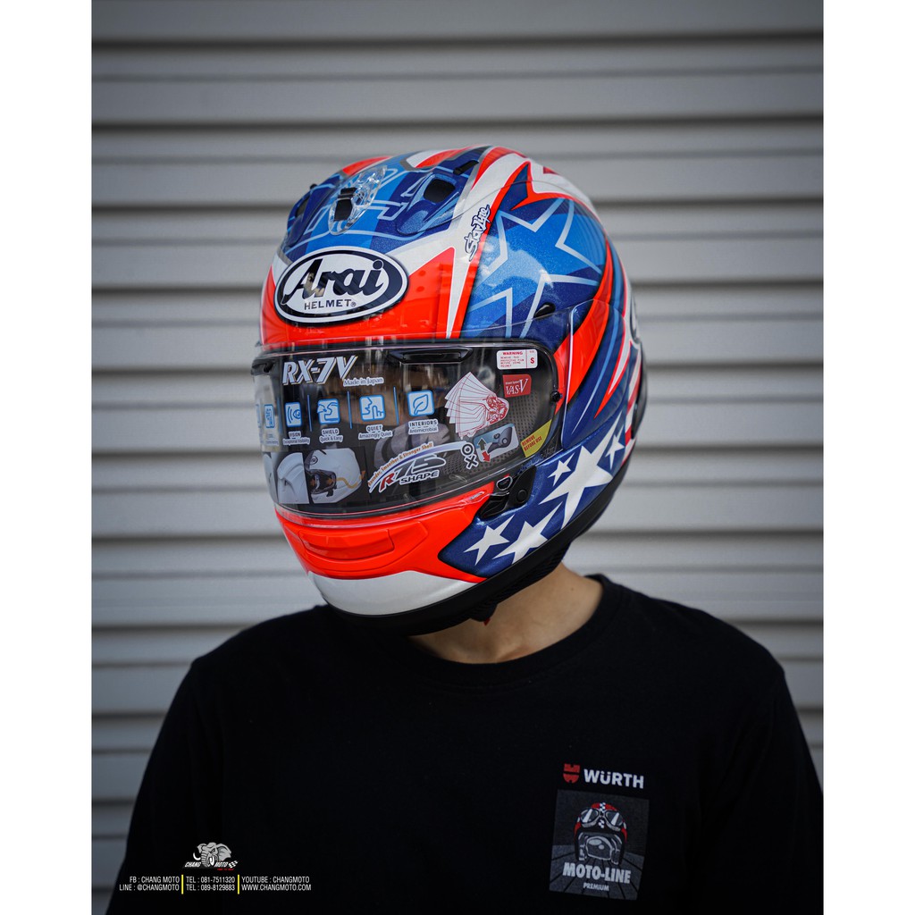 หมวกกันน็อค ARAI รุ่น RX-7V HAYDEN SB