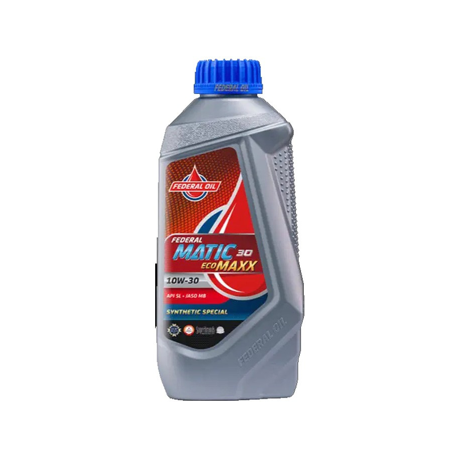 Federal automatic ecomaxx 10w30 น้ํามันมอเตอร์ไซค์ 800 ml