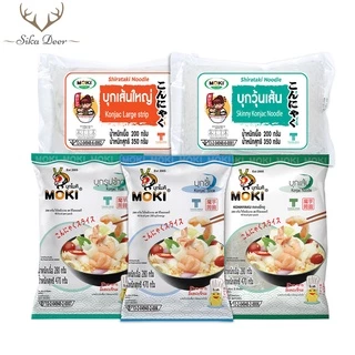 MOKI บุกเพื่อสุขภาพ ขนาด 200-280 กรัม บุกเส้น บุกข้าว บุกวุ้นเส้น เส้นใหญ่ เส้นแบน คีโต คลีน Keto clean konjic rice