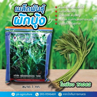 เมล็ดพันธุ์ผักบุ้งใบเรียว TA062 (เพื่อนเกษตร) ขนาด 1 กก.