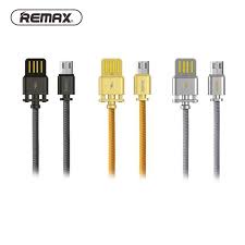 REMAXแท้!!! สายชาร์ Micro ยาว1M มาในกล่องเรียบหรู หัวUSB Smart Chip เงิน/ทอง RC-064m **รับประกัน1ปี*