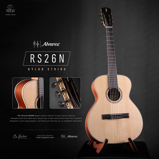 Alvarez RS26N กีตาร์สายไนล่อนไซส์ 3/4  (Sitka Spruce / Mahogany) พร้อมกระเป๋า