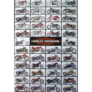 โปสเตอร์รถ Harley Davidson