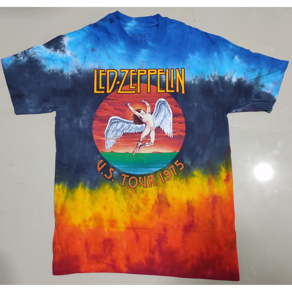 เสื้อมัดย้อมLiquidblue วงLed zeppelin ลิขสิทธิ์แท้