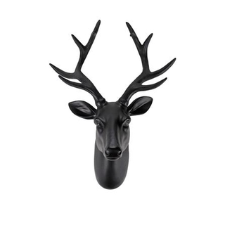 หัวกวาง ของตกแต่งบ้าน HOME LIVING STYLE DEER HEAD 35X43 ซม. สีดำ SKU: 1085477