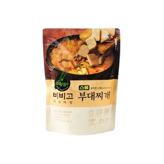 สแปมบูเดจิเก ซุปเกาหลี อาหารเกาหลี cj bibigo spam budae jjigae บูเดชิเกแฮมสำเร็จรูป 460g 부대찌개ของแท้จากเกาหลี 100%