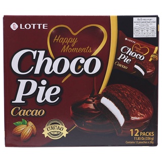 Lotte Choco Piecacao 336g ล็อตเต้ ช็อกโก้พาย ขนมปังเคลือบช็อกโกแลตสอดไส้มาร์ชแมลโลว์ นำเข้าจากเกาหลี