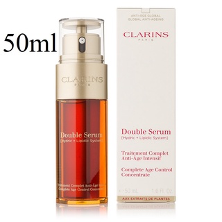 (รับเงินคืน 15% ใช้โค้ด J5BAK66V) Clarins Double Serum Complete Age Control Concentrate มี 3 ตัวเลือก