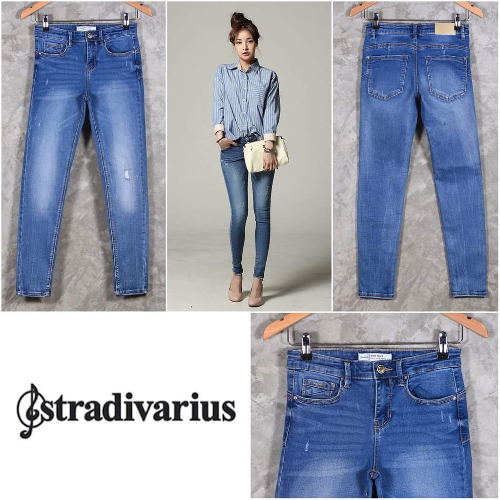 stradivarius body shape jeans