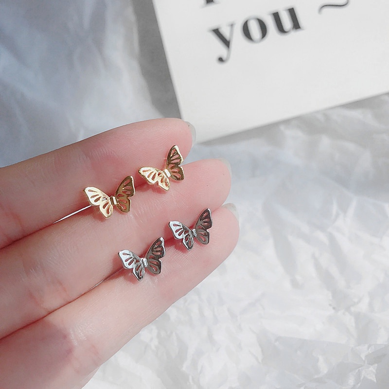 ต่างหู Fashion Butterfly Stud Earrings Stud Cute Animal Hollow Earring for Women Girl Jewelry Gift – – >>> 🇹🇭 Top1Thailand 🛒 >>> shopee.co.th 🇹🇭 🇹🇭 🇹🇭🛒🛍🛒