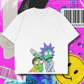 Cartoon T-Shirt | Purple Haze | Oversized Vintage White Rick and Morty Zombie T Shirt