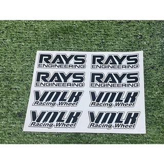 สติ๊กเกอร์แปะล้อ wolk rays งานสวยเข้ารูปล้อได้ทุกขนาดล้อ