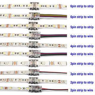 ตัวเชื่อมต่อสายไฟ LED 2 3 4 5 6 Pin สําหรับ SMD 5050 RGB RGBW RGBWW CCT WS2812B 10 ชิ้น ต่อล็อต