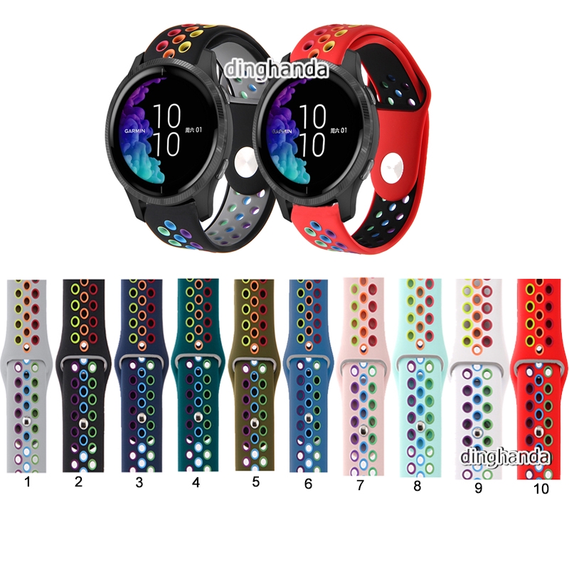 สายรัดซิลิโคนเปลี่ยนสายสำหรับ Garmin Venu 4 45mm 41mm / Venu 3  / 3s / Venu 2 / 2s / 2 Plus / Sq / Sq2
