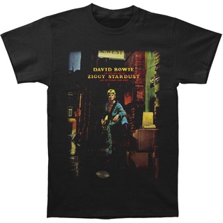 ขายดี! [พร้อมส่ง] เสื้อยืดผ้าฝ้าย 100% พิมพ์ลาย David Bowie Ziggy Plays Guiter โอเวอร์ไซซ์ ของขวัญคริสต์มาส สําหรับ