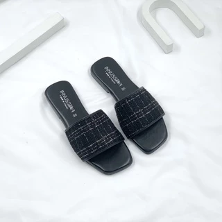 🤍รุ่นเดนิส💖🖤 มาใหม่ล่าสุด พร้อมส่ง3สี นิ่มเด้งแต่ไม่ยวบ รองเท้าแตะเกาหลี รองเท้าแตะผู้หญ