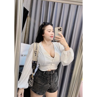 🐰💋เสื้อคอเหลี่ยมแขนยาว เนื้อผ้าฝ้ายงานน่ารักมากก สม๊อคหลัง มีเชือกปรับไชค์ให้คะ เอว อกเท่าเท่าไรก็ใส่ปังจ้า💕