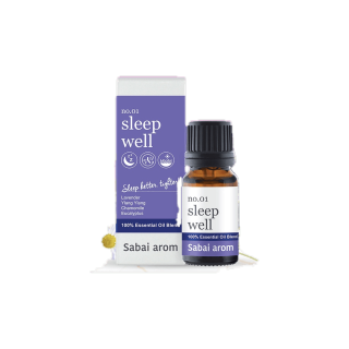 SabaiArom Sleep Well Essential Oils Blend สบายอารมณ์ น้ำมันหอมระเหย กลิ่นสลีฟเวล เพื่อการนอนหลับ