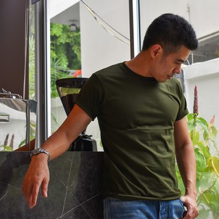 Olive green plain t-shirt 100% super soft cotton