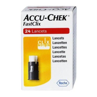 Accu-check Fastclix Lanset บรรจุกล่องละ 24’s (GUIDE,Instant)