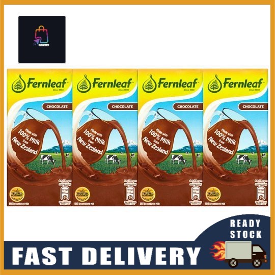 (READY STOCK) Fernleaf Chocolate UHT Recombined Milk 4 x 200ml