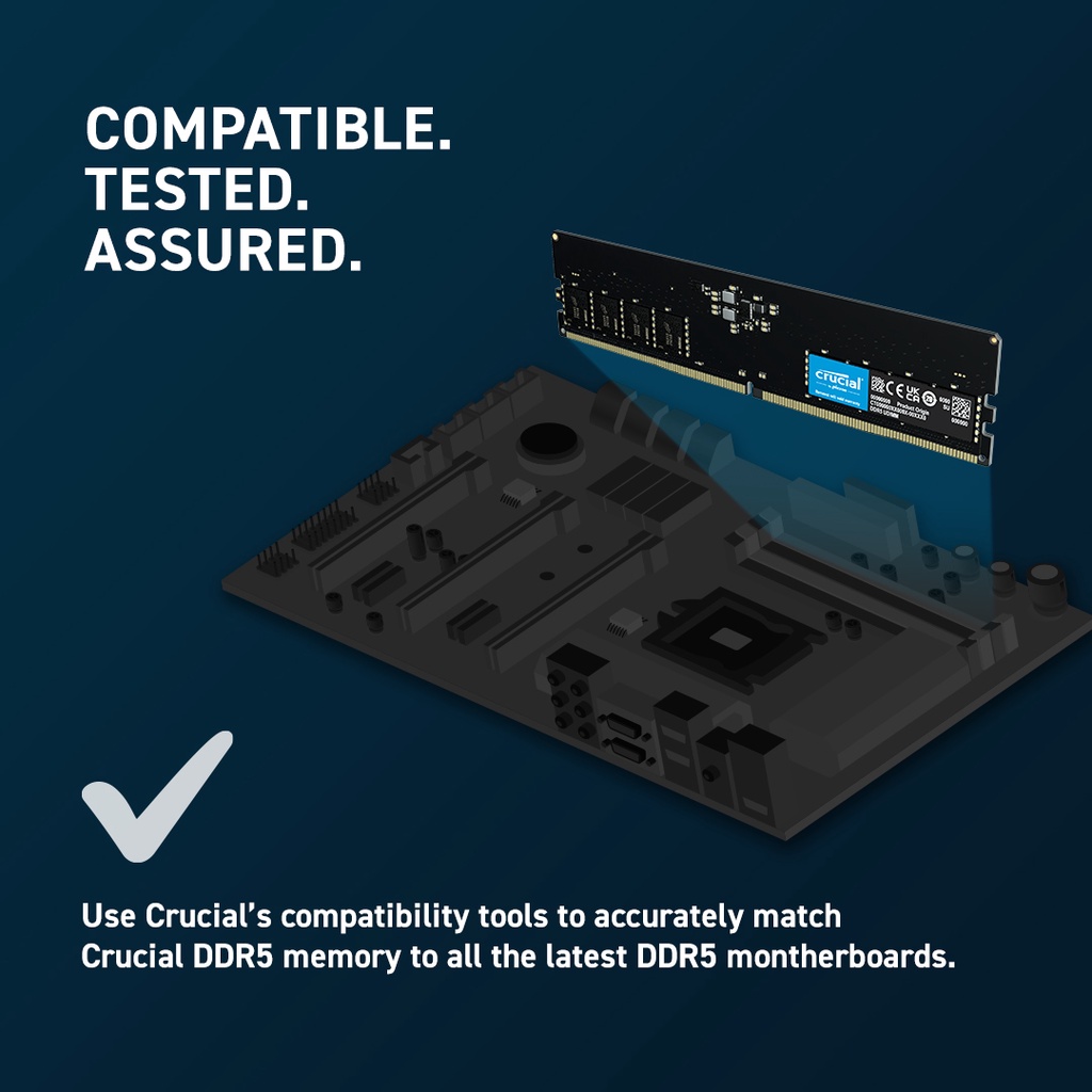 Crucial 32GB DDR5 4800MHz DIMM (PC5-38400) | Shopee Thailand