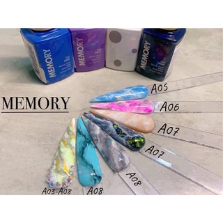 **พร้อมส่ง** ยกเซ็ท สีหินอ่อน 8 สี Mable Memory นำเข้าจากเกาหลี