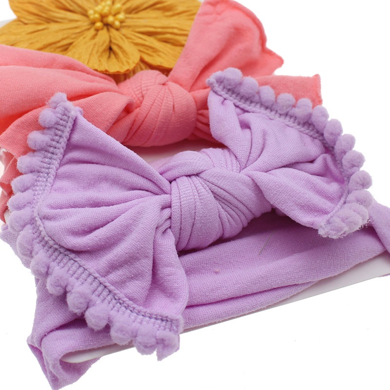 ผ้าโพกหัว ผ้าไนล่อนนุ่ม ประดับโบว์ ดอกไม้ สําหรับเด็กทารกแรกเกิด ผู้หญิง 3 ชิ้น / ชุด ราคา ถูกที่สุด ดีลบีเคเค แกลเลอรีภาพที่ 8