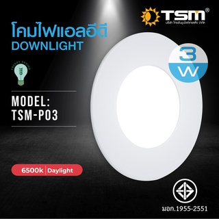 TSM-P03 TSM-P06 TSM-P09 TSM-P12 TSM-P18 โคมไฟพาแนล LED ไฟเพดาน ไฟดาวน์ไลท์ฝังฝ้า ให้ความสว่างรอบทิศทาง กระจายแสงได้ทั่วถ