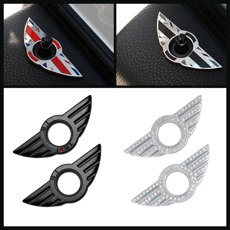 สติกเกอร์ตราสัญลักษณ์ โลหะ 3D ติดประตูท้ายรถยนต์ สําหรับ BMW Mini Cooper R55 R56 R57 R58 F54 F55 F56 F57