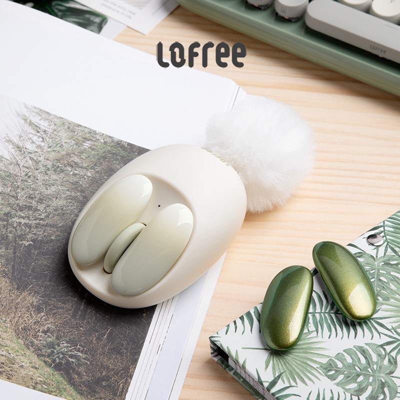 Lofree / small flap creative mouse wireless bluetooth dual-mode gaming e-sports girls office home computer