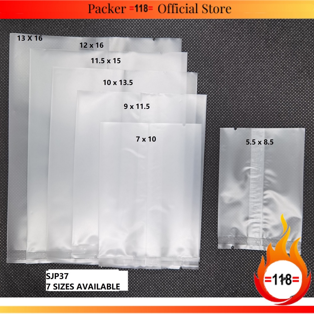 SJP37 Matte PP Sealer Packaging Bag-Callica机袋-100/pkt (มี 7 ขนาด)