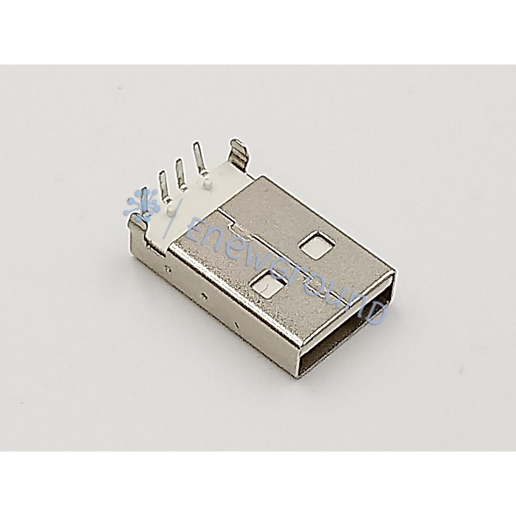 หัวต่อ USB (ตัวผู้, Type-A, งอ 90 องศา)