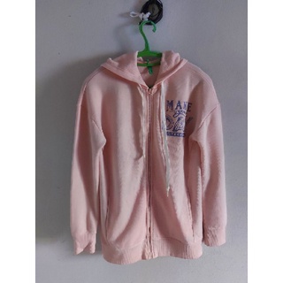 United benetton Sweat Full Zip Hoodie แท้💯 มือสอง WOMEN เสื้อฮู้ด แขนยาว มีซิป