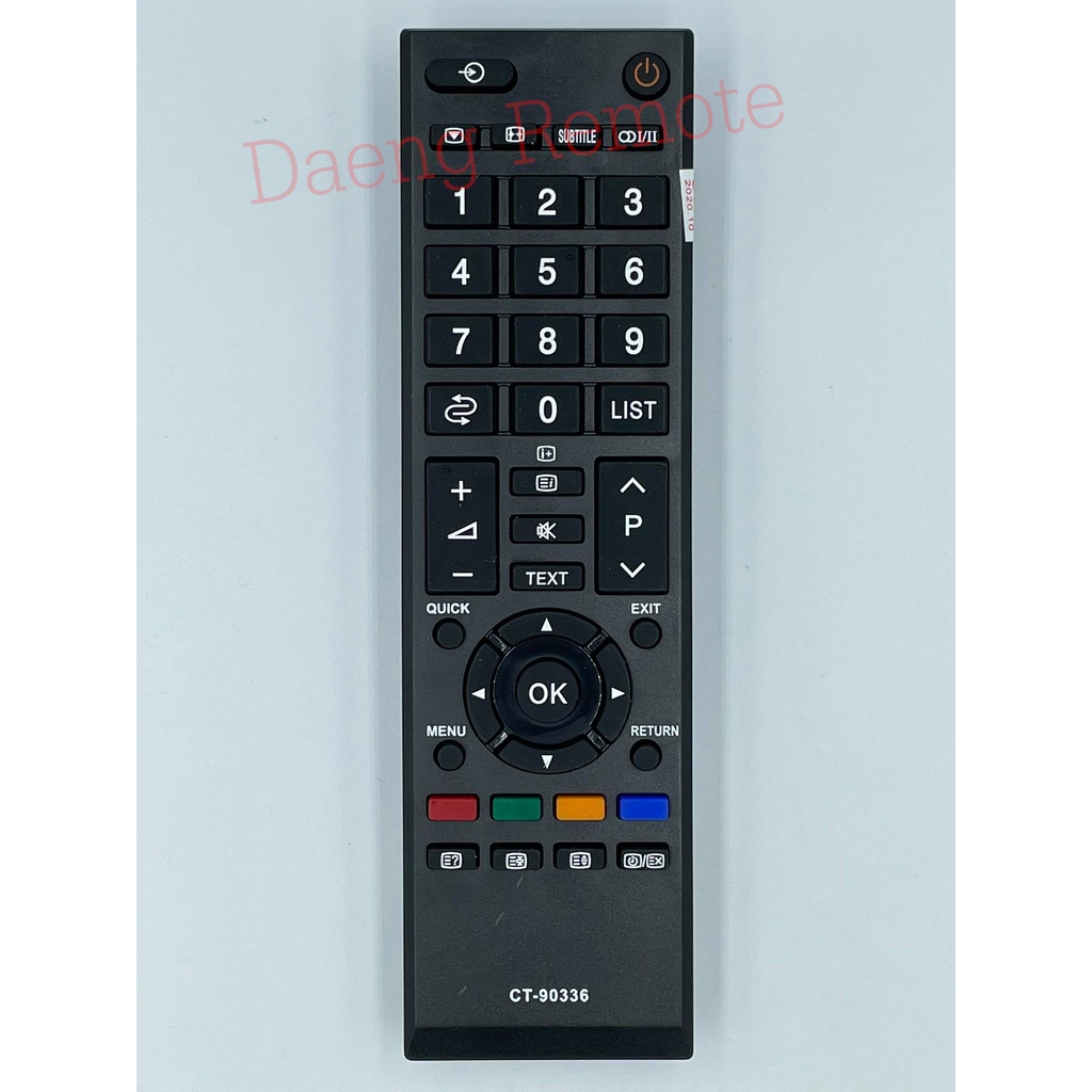 รีโมทใช้กับทีวี Toshiba รุ่น CT-90336 รุ่นและปุ่มคำสั่งเหมือนเดิมจะใช้งานได้