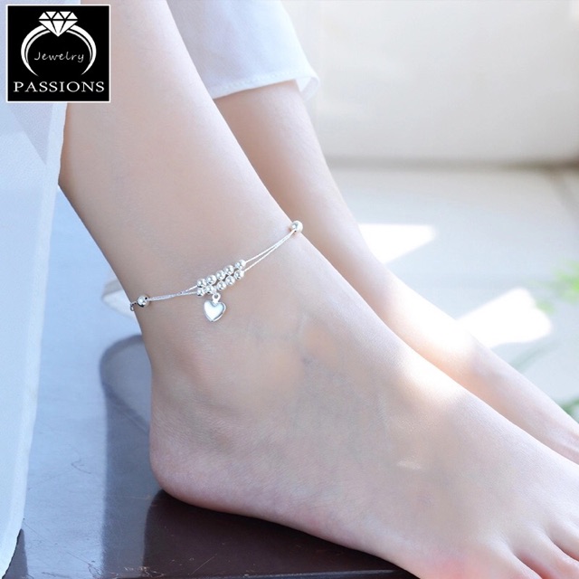 สร้อยข้อเท้าเงินแท้ 925   SA12