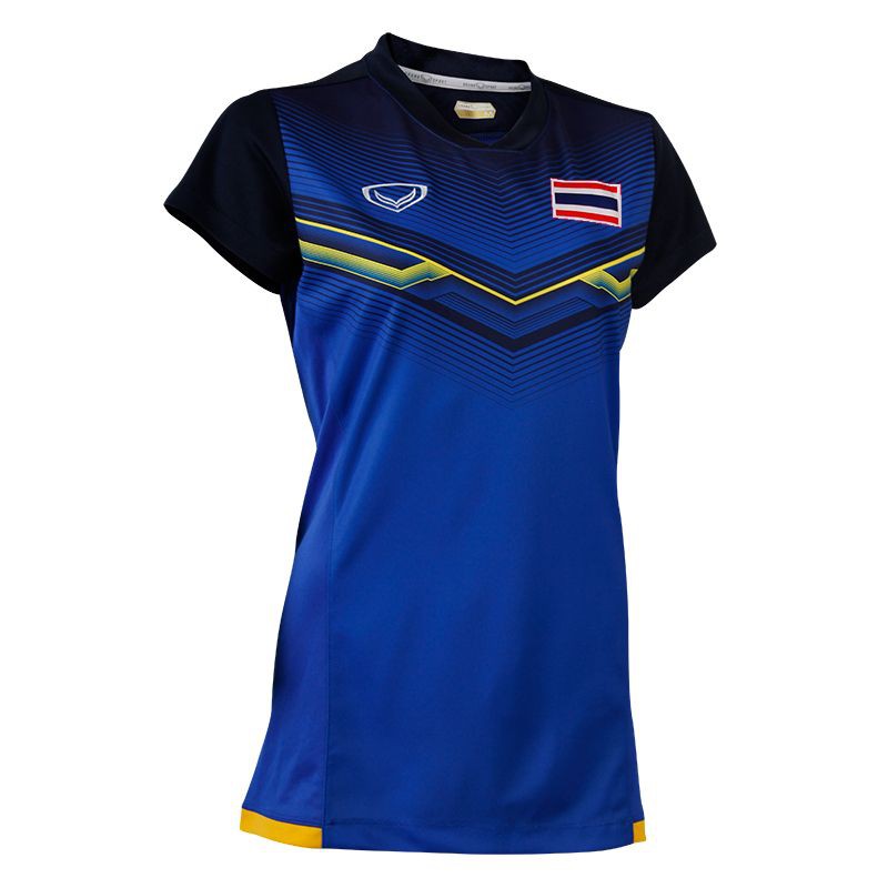 GrandSport เสื้อตะกร้อทีมชาติไทย ซีเกมส์ Seagames2015(หญิง) THAILAND SepakTakraw JERSEY 038712 สีน้ำเงิน ของแท้ มือหนึ่ง