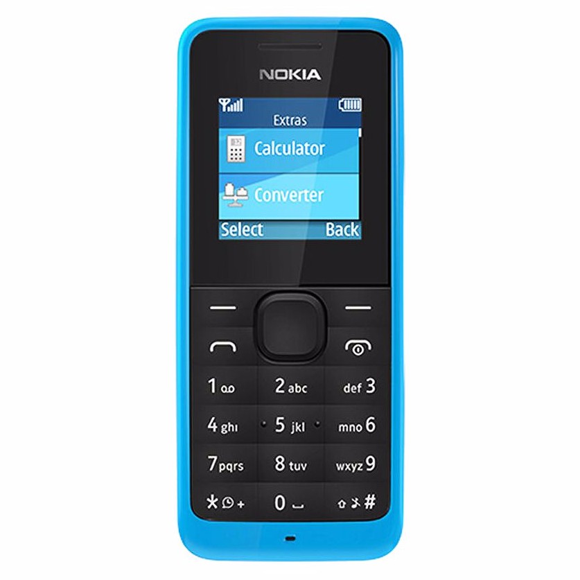 โทรศัพท์มือถือโนเกีย ปุ่มกด NOKIA  105 (สีฟ้า) 3G/4G รุ่นใหม่ 2020